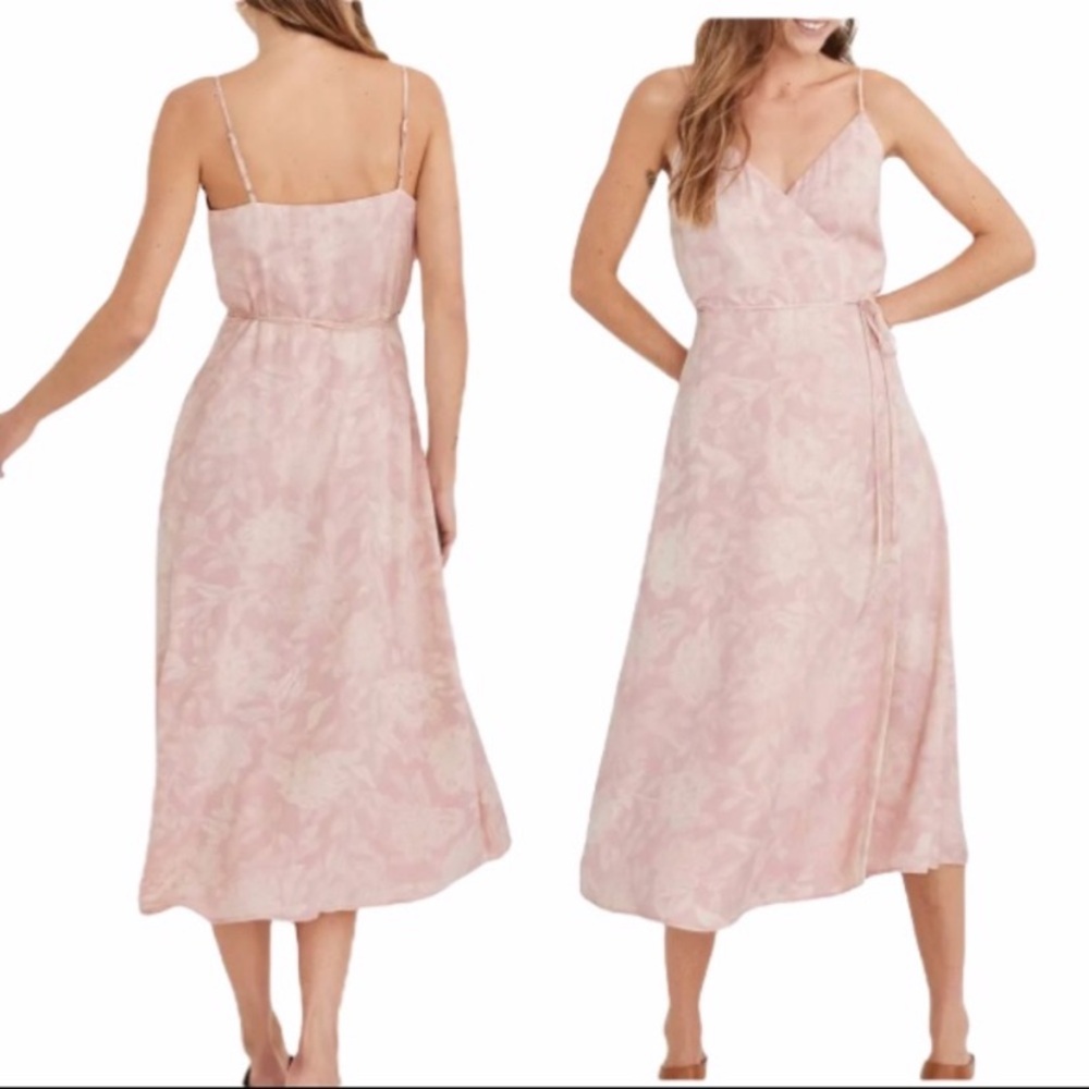 Madewell Crepe Cami Wrap Dress